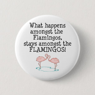 Flamingos Button