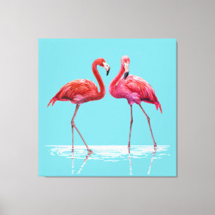 Flamingos Canvas Print Leinwanddruck
