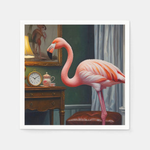 Flamingo's Cosy Corner Serviette