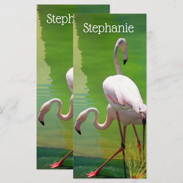 Flamingos Design Lesezeichen (Vorne/Hinten)