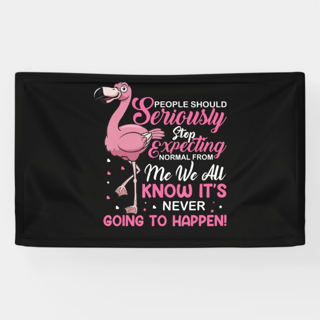 Flamingos| Die Menschen sollten aufhören, normal z Banner (Horizontal)