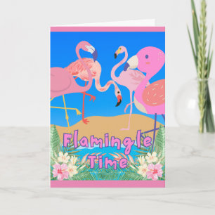 Flamingos Flamingle Time Party Einladung