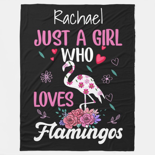Flamingos Fleece Blanket (Vorderseite)