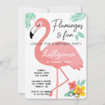 Flamingos & Fun Tropical Geburtstagsparty, jedes A