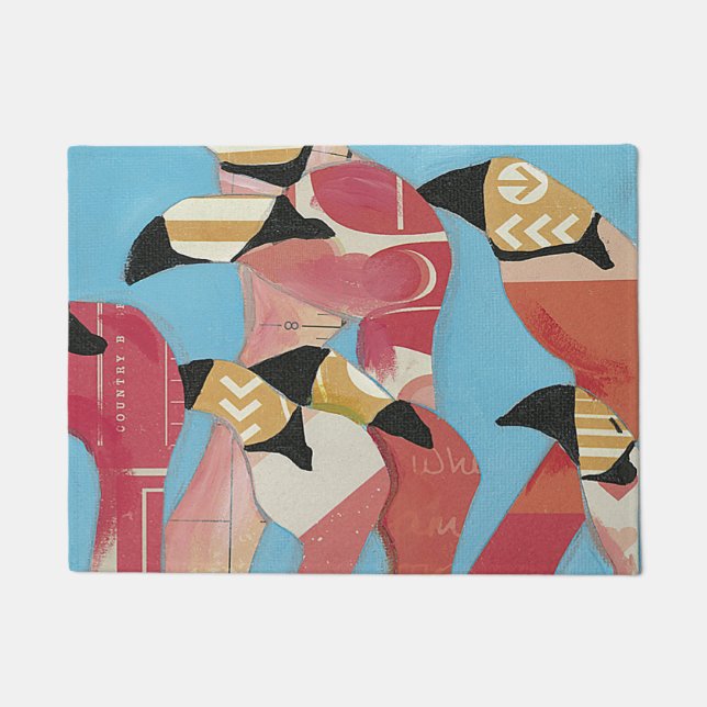 Flamingos Fußmatte (Vorderseite)