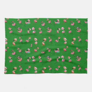 Flamingos Geschirrtuch