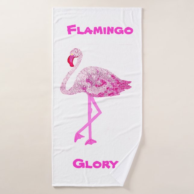 Flamingos Glory Badehandtuch (Badehandtuch)