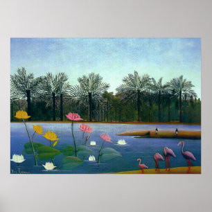 Flamingos - Henri Rousseau Poster