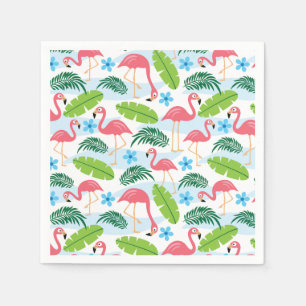 Flamingos im Paradies Napkins Serviette