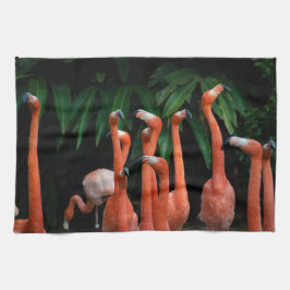 Flamingos in der paradiesischen Küche Geschirrtuch
