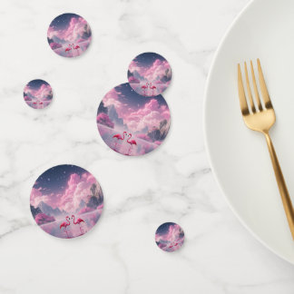 Flamingos in einer Traumwelt Konfetti