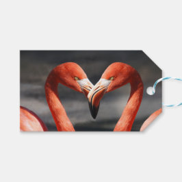 Flamingos in Liebe Geschenkanhänger