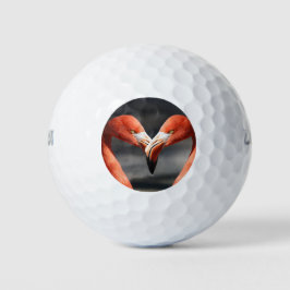 Flamingos in Liebe Golfball