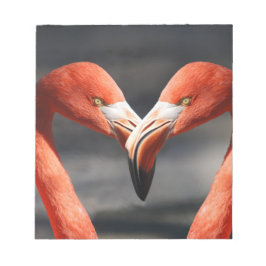 Flamingos in Liebe Notizblock