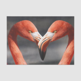 Flamingos in Liebe Seidenpapier