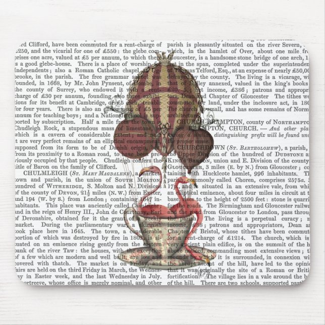 Flamingos in Teacup Mousepad (Vorne)