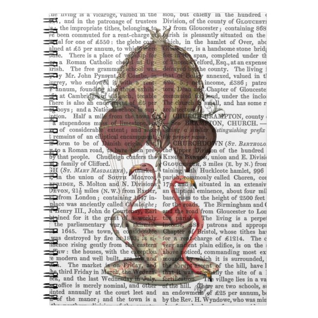 Flamingos in Teacup Notizblock (Vorderseite)