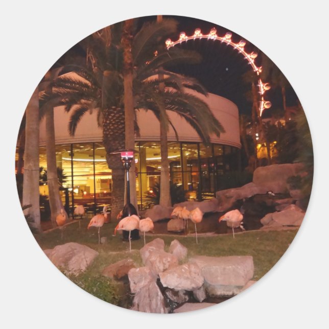 Flamingos, Las Vegas Stickers (Vorderseite)