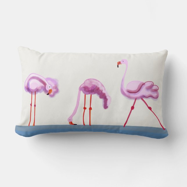 Flamingos Lendenkissen (Vorderseite)