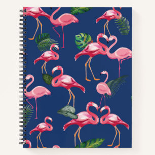 Flamingos Liebe Muster 2 Notizbuch