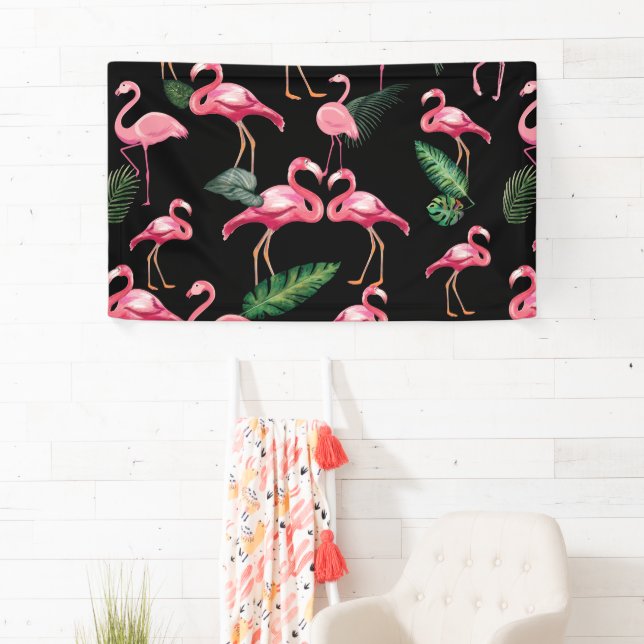 Flamingos Liebe Muster 4 Banner (Insitu)