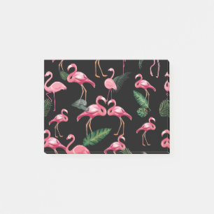 Flamingos Liebe Muster 4 Post-it Klebezettel