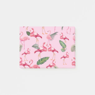 Flamingos-Liebe Muster 5 Post-it Klebezettel