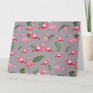 Flamingos Liebe Pattern 6 Dankeskarte