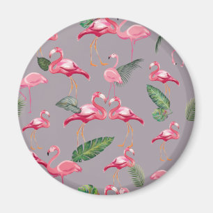 Flamingos lieben Muster 6 Magnet