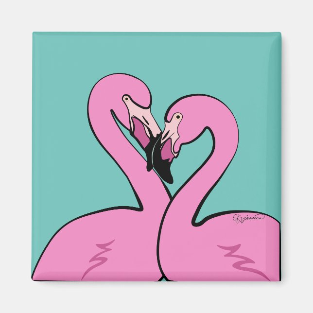 Flamingos Magnet (Vorne)