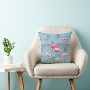 Flamingos Muster 1 Kissen