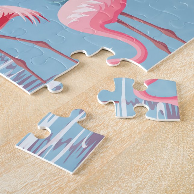 Flamingos Muster 1 Puzzle (Seite)