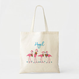 Flamingos Name Template Bridesmaid Geschenk Tragetasche