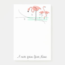Flamingos Ocean Trio 3 "Text" Post-it Klebezettel