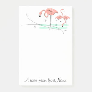 Flamingos Ocean Trio 3 "Text" Post-it Klebezettel