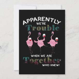 Flamingos  Offenbar sind wir schwer Flamingos Dankeskarte