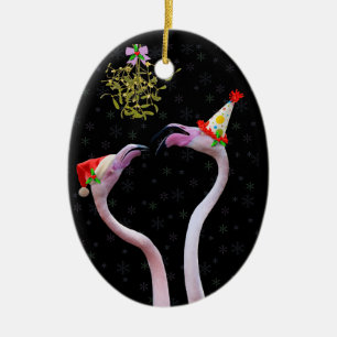 Flamingos-Ornament Keramikornament