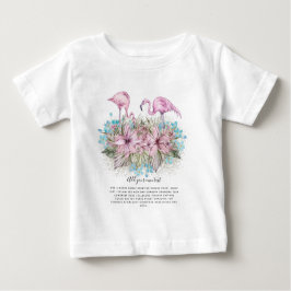 FLAMINGOS Personalisiert Baby T-shirt