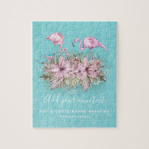 FLAMINGOS Personalisiert Puzzle