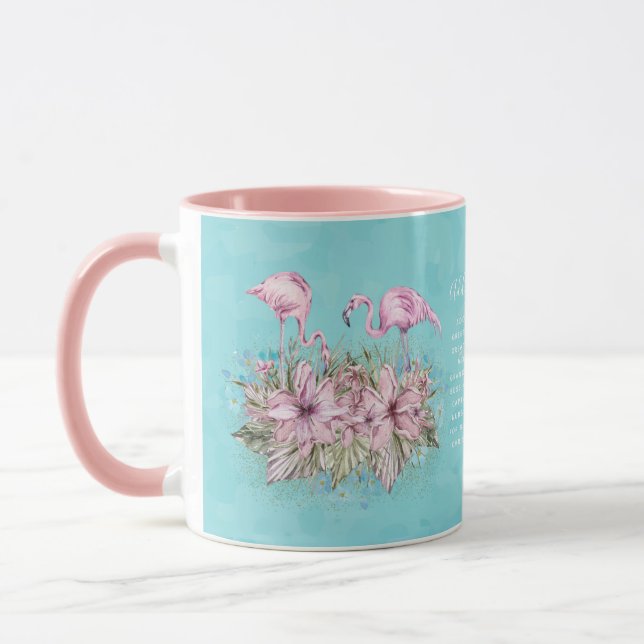 FLAMINGOS Personalisiert Tasse (Links)