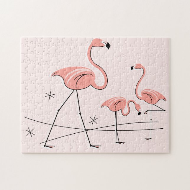 Flamingos Pink 2 Puzzle (Horizontal)