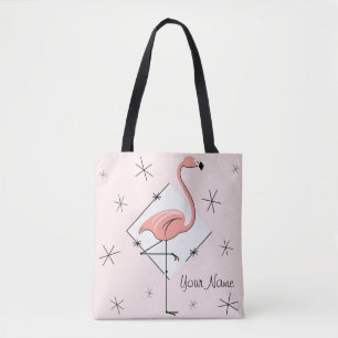Flamingos Pink Diamant Name auf der ganzen Tasche