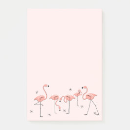 Flamingos Pink Group Post-it Klebezettel