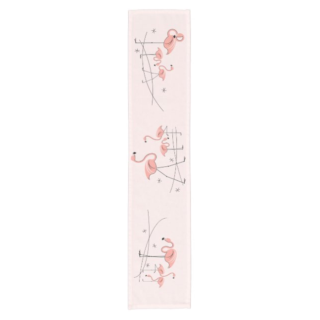 Flamingos Pink Group Tischläufer (Vorderseite)