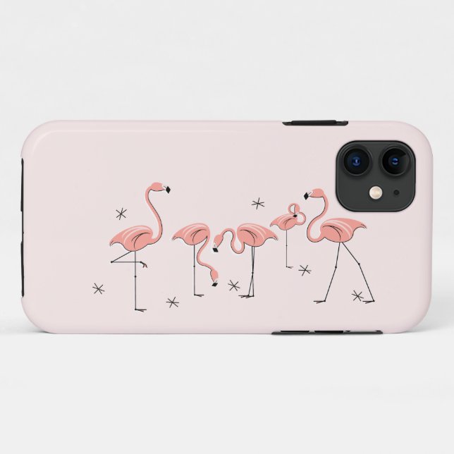 Flamingos Pink iPhone 11 Fall Case-Mate iPhone Hülle (Rückseite (Horizontal))