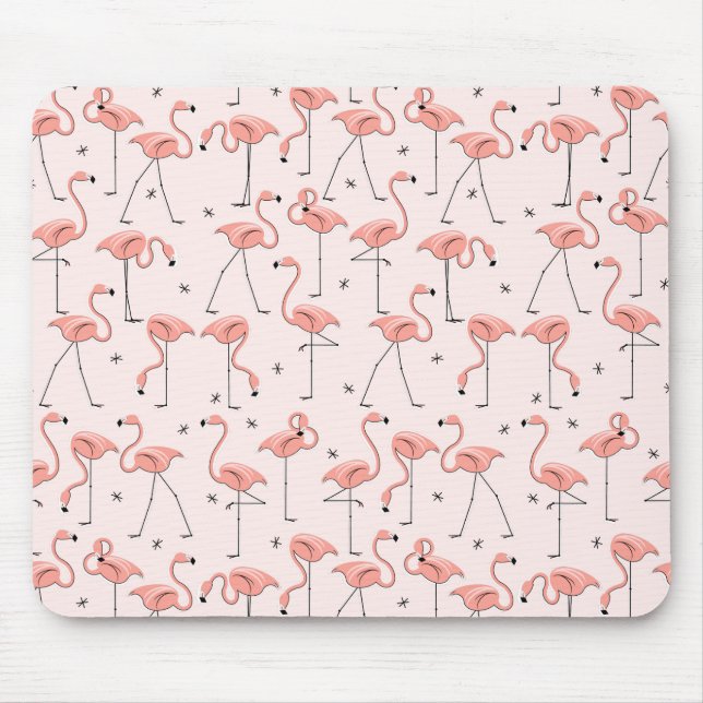 Flamingos Pink Mousepad (Vorne)