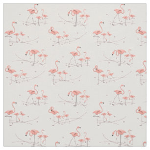 Flamingos Pink Multigewebe Stoff