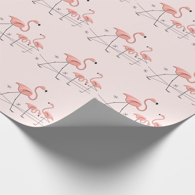 Flamingos Pink Trio 2 Packpapier (Ecke)
