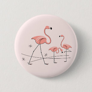 Flamingos Pink Trio 2 Schaltfläche Button