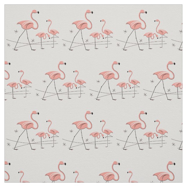 Flamingos Pink Trio 2 Stoff (Muster)